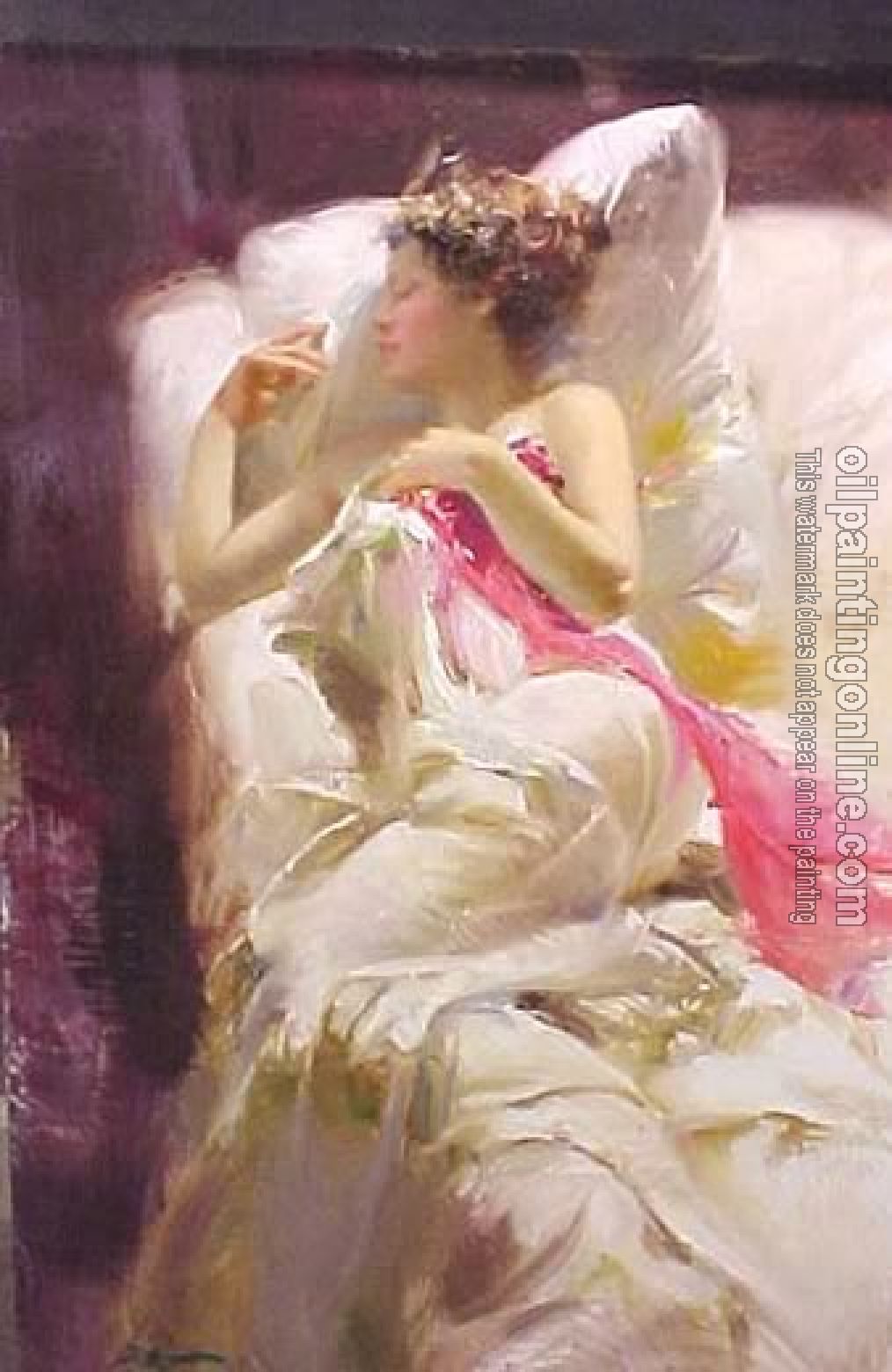 Pino Daeni - Impression oil painting.